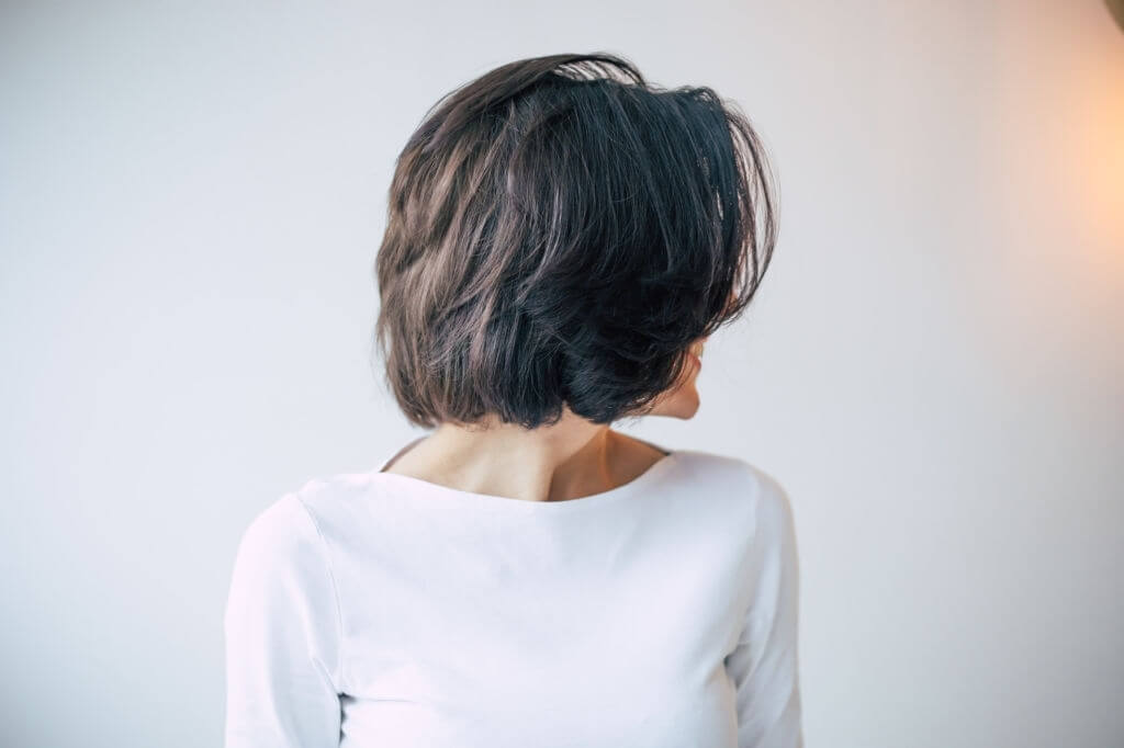 Bob and Bangs with Wavy Texture hairstyle for 40 year old women