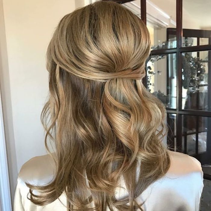 Half-Up Hairstyle with Volume