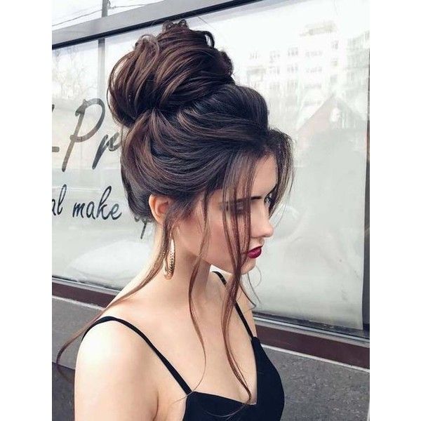 Messy Bun with Face-Framing Strands