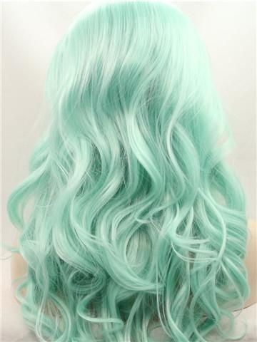 Pastel Green Mermaid Waves